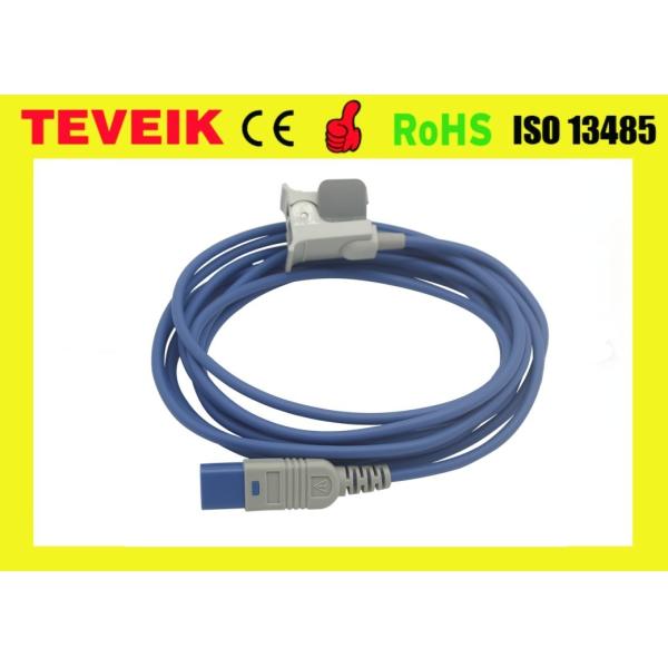 Compatible medical spo2 cable HP pedia finger clip spo2 sensor with round 8pin 3m