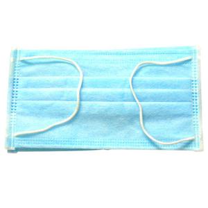 Disposable 3 Ply Meltblown Non-Woven Fabric Blue Face Mask 3 Layer Personal Air Pollution Dental