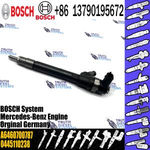 China Original New Injector A6460700787 0445110237 0445110238 Common Rail Fuel Diesel Injector For Mercedes on sale