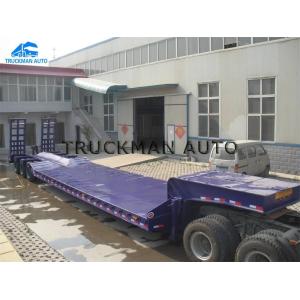 3 Line 6 Axle 120 Tons Low Bed Semi Trailer With Mechanical Spring Type Ladder