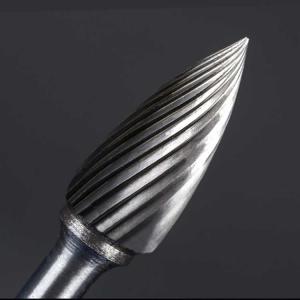 Cone Head Tungsten Carbide Burr Bits High Efficiency Rotary Tool Bits