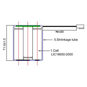 Rechargeable Li-ion Battery Pack LIC18650 11.1V 4000mAh