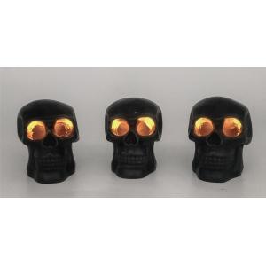 7*8.7*8.1cm Wax Skull LED Gift Light With CR2032 Button Cell Battery
