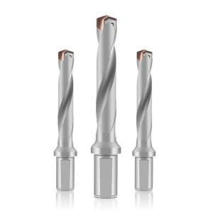 14D Spiral Flute Crown Drill Bit Carbide Hole Cutter Indexable Deep Hole