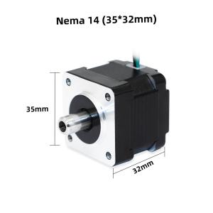 Nema 14 Stepper Motor With 1.0A Holding Current And 170mN.m Holding Torque For