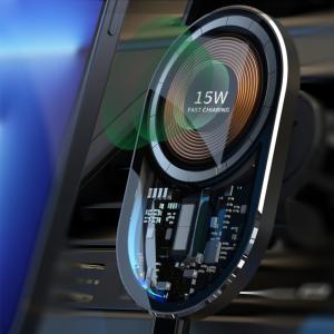 OEM Wireless Car Charger Holder Smart Sensor Automatic Clamping 15W