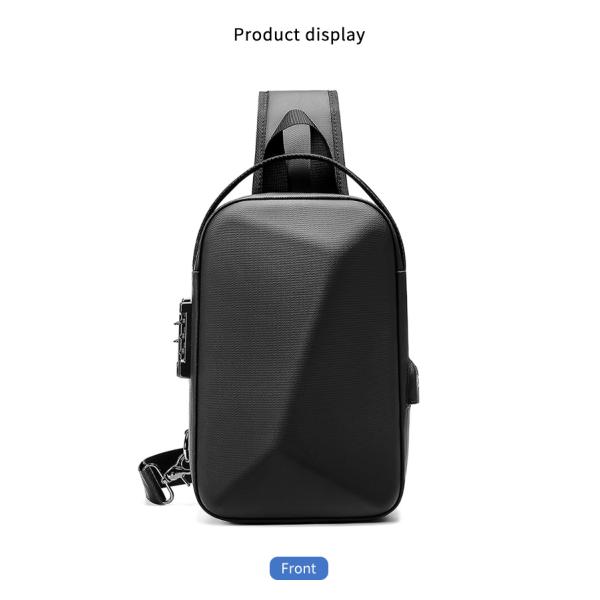 High quality brand men's leisure fashion waterproof anti theft shoulder chest crossbody sling bag for men