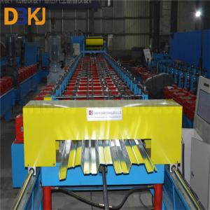 PLC Control System Floor Deck Roll Forming Machine Cr12 Roller Material