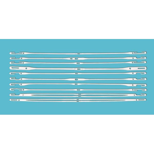 C Type Simplex Flat Steel Healds Of Shuttleless Weaving Loom 331x5.5x0.3mm