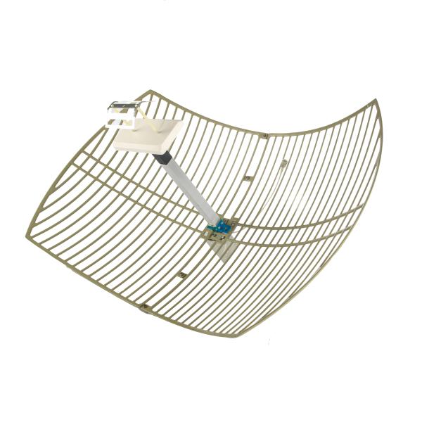 Quality 2x24dbi External Ultra Long Distance Antenna 2.4G 5.8G Outdoor WiFi Parabolic Grid Antenna wholesale