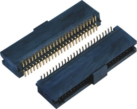 Double Low 44-60 Pins , 10 Pin Header SMT Female Pin Headers With Cap LCP