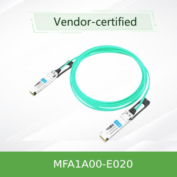 Quality Nvidia Mfa1a00-Xxxx 100GB/S Qsfp28 Mmf Active Optical Cable Mfa1a00-E020 Active Fiber Cable Ib EDR 100GB/S wholesale