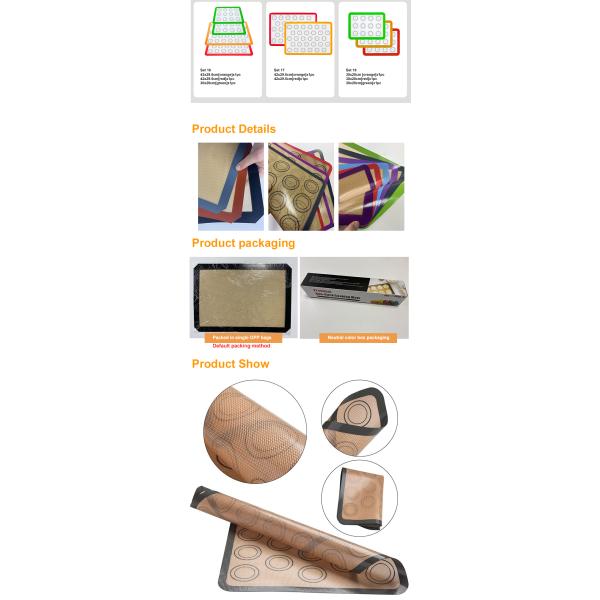OEM High Temperature Silicone Kitchenware Silicone Baking Mat