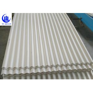 Heat Insulation Corrugated PVC Coated Plastic Roof Shingles For Workshop