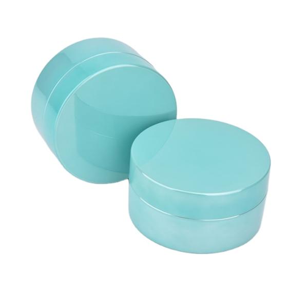 ISO9001 Sunk Bottom 330ml Blue Cosmetic Cream Jar