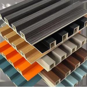 Damask Pattern Fluted Indoor WPC Wall with Nano Effect Decoration and ISO