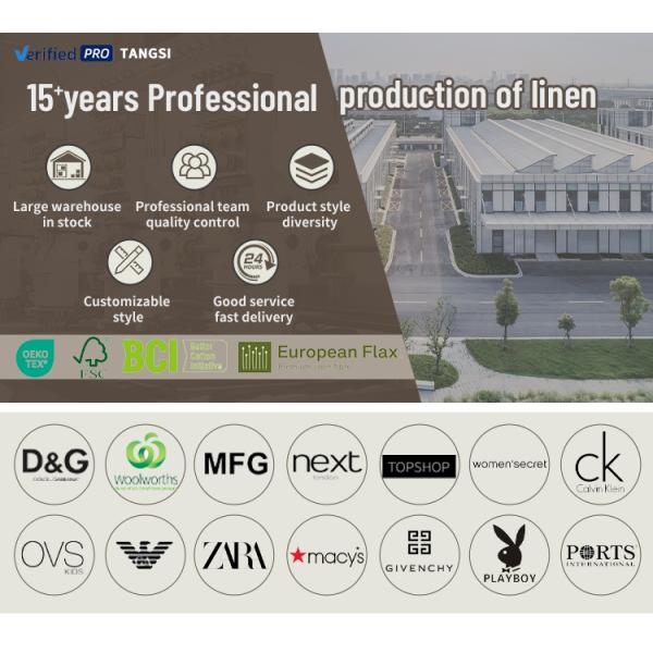 2025 China Shaoxing High Quality Pure Linen Fabric 100% Linen Summer Woven Plain for Shirts Clothing