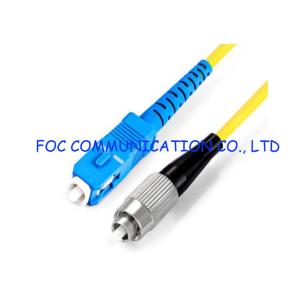 LSZH Jacket Fiber Optic Patch Cord , 5 Meters sc fc patch cord RoHS Compliant