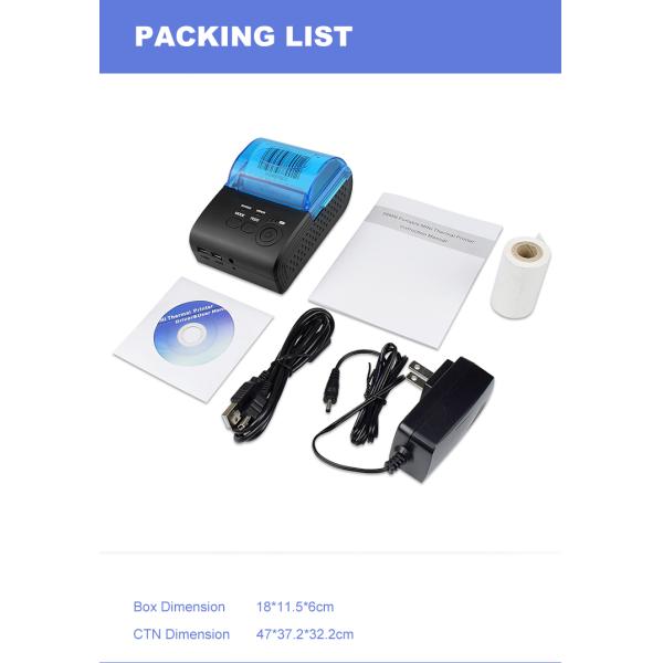 ODM Wireless Thermal Printer 58mm Mini Bluetooth Printer