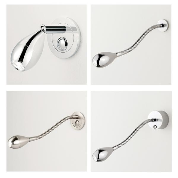 IP40 recessed mounted flexible bedside led light 3W Indoor headboard wall light led reading light for hotel