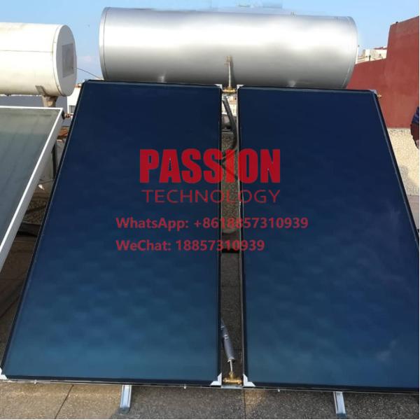 200L Blue Coating Flat Panel Solar Water Heater Blue Titanium Solar Heating Collector 150L Flat Plate Solar Water Heater