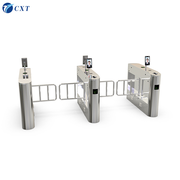 Anti Tailgating Swing Barrier Gate Laser RFID With DFC Technology bw150