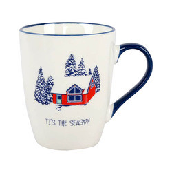 Christmas Ceramic Holiday Mugs Romantic With Customized Craft