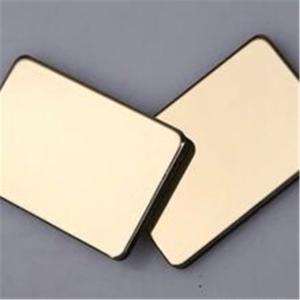 Cheap 0.3mm Thickness Mirrored Aluminum Composite Panel Max Width 2000mm for sale