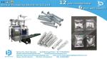 Automatic counting packing machine with 2 hoppers customized glue surface