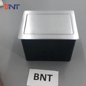Aluminum universal multimedia hydraulic tabletop power socket box