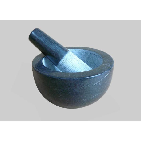 Quality Deep Marble Grinding Bowl Convenient High Durability For Creating Pastes wholesale