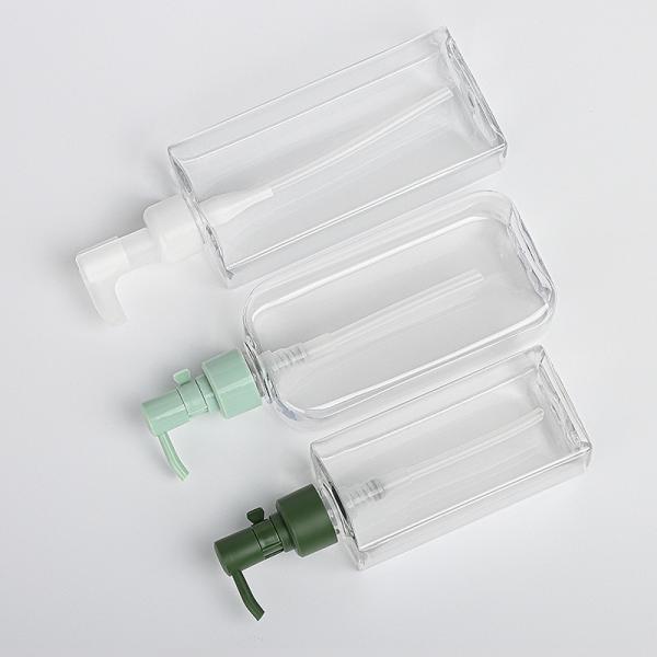 250ml transparent essential oil cleaner empty toner soap serum skincare lotion plastic bottle