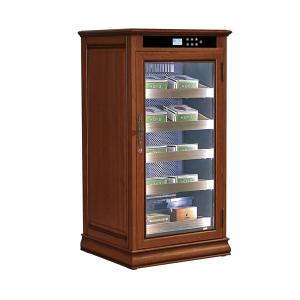 China Digital Touch Screen Natural Wood Electric Cigar Humidor Cabinet Cooler on sale