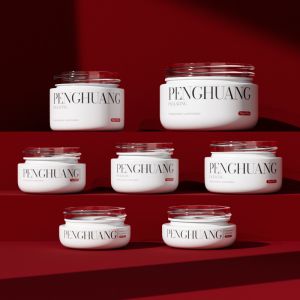 Custom Cream Glass Jars for Lip Balm in White/Transparent/Custom with Customized