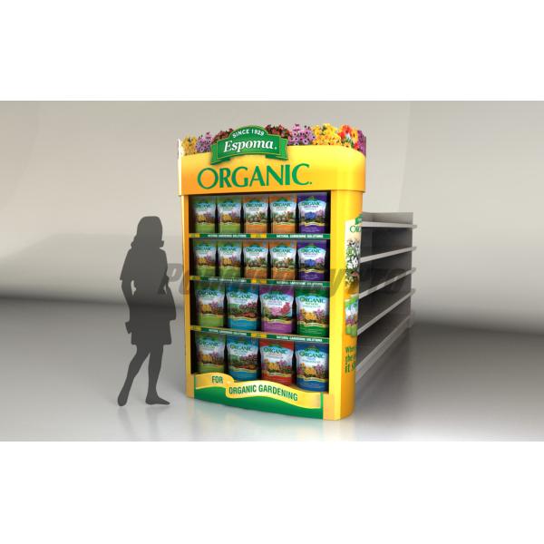 Quality Foldable End Cap Shelving Eye Catching Promotional Paper Power Wing wholesale