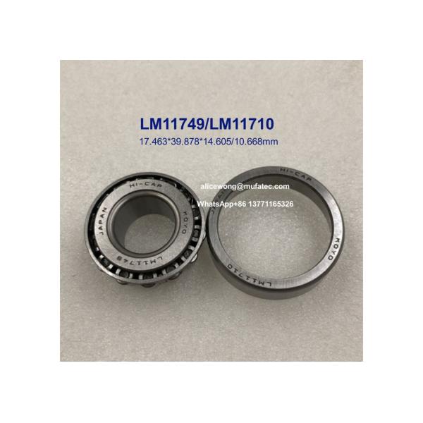 LM11749/LM11710 LM11749/10 automotive bearings inch taper roller bearings 17.463*39.878*14.605/10.668mm