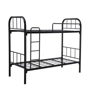 Queen Over Double Stackable Army Metal Bunk Bed Frame