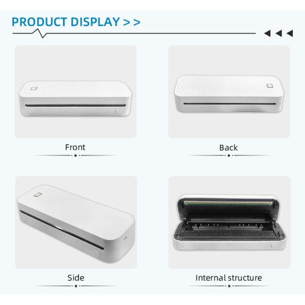 NO Color Print Speed Handheld Mini Portable Usb Thermal Printer Max Paper Size 210mm