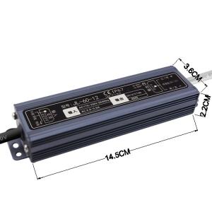 Signboard LED Strip Light Driver 12V 60W Waterproof Ultra Thin