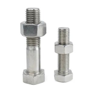 Stainless Steel Bolts And Nuts DIN933 DIN931 SS304 M30 x 100mm Hexagon Head