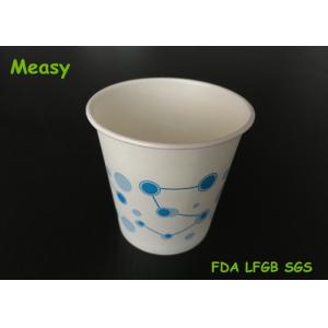 Hot Drink Coffee Paper Cups , Printed paper party cups Water Molecules Pattern
