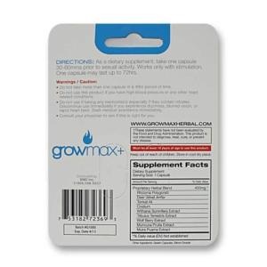 Custom Printed Hanging Paper Card Packaging For Male Enhancement Stimulant With