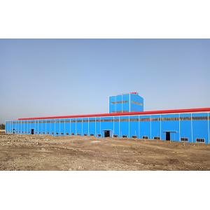 China Welded H shape Lightweight Steel Frame Construction For Industrial Workshop on sale