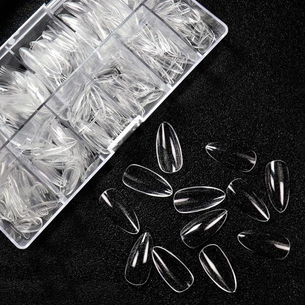 Quality MSDS Certification Customized Accepted Designer Luxury 500Pcs Salon Fakenail False Long Ballet Virtual French Nail Tips wholesale