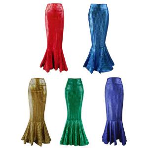 China Breathable Mermaid Tail Halloween Costume 90% Polyester 10% Spandex Material on sale