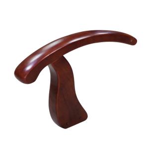 Modern Wooden Armrest Replacement For Office Chair Reddish Brown Standard Height
