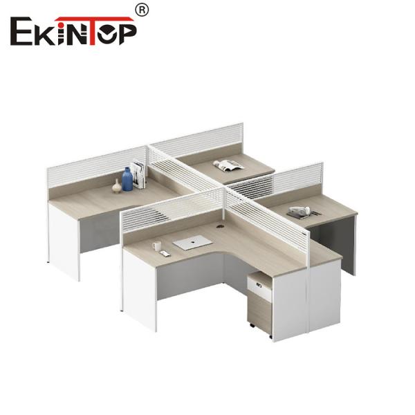 Quality Modular Multi-Person Office Workstation With Privacy Screens Industrial Style wholesale