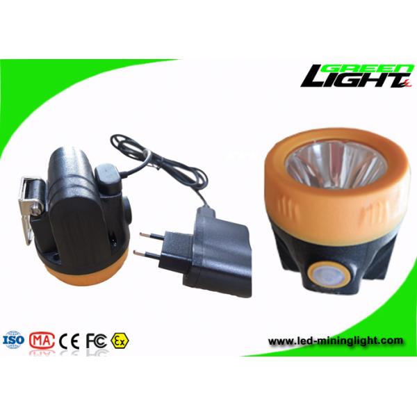Lightweight Rechargeable Miners Cap Lamps Cordless ABS Material 3.8Ah Battery