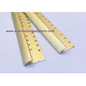 China Aluminium Carpet To Laminate Flooring Trim Matt Gold 0.9m / 1.8m / 2.7m on sale