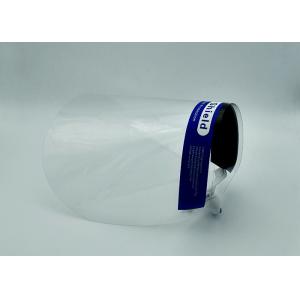 Cheap Durable PET Protective Gear Face Shield Cap Disposable With Elastic Anti - Virus for sale